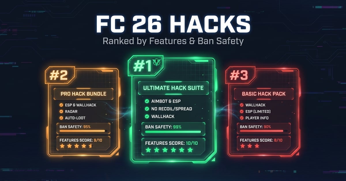 Best FC 26 Hacks 2026 — Ranked by Features & Ban Safety